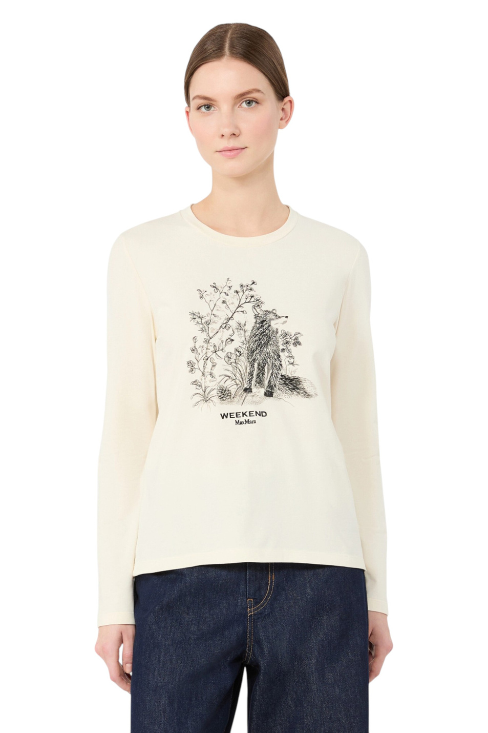 Женский Weekend Max Mara Лонгслив CESTINO из хлопка (цвет ), артикул 2625946042 | Фото 3