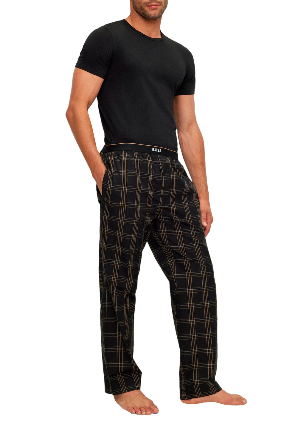 Мужской BOSS Домашние брюки в пижамном стиле (цвет ), артикул 50479312 | Фото 2