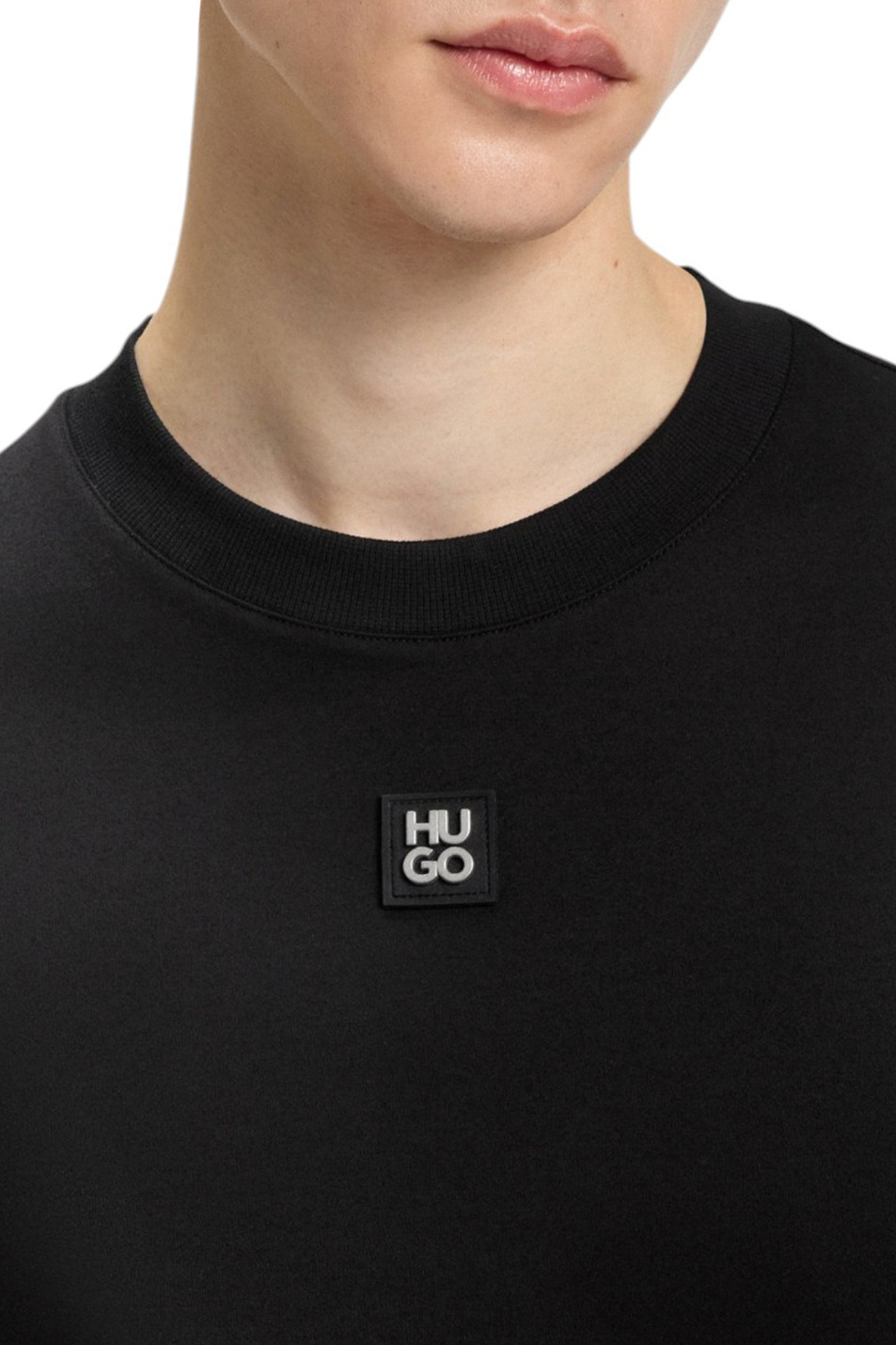 Мужской HUGO Футболка Dalile из натурального хлопка с логотипом (цвет ), артикул 50505201 | Фото 5