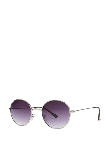 Солнцезащитные очки в металлической оправе|Основной цвет:Серебристый|Артикул:197241 | Фото 1