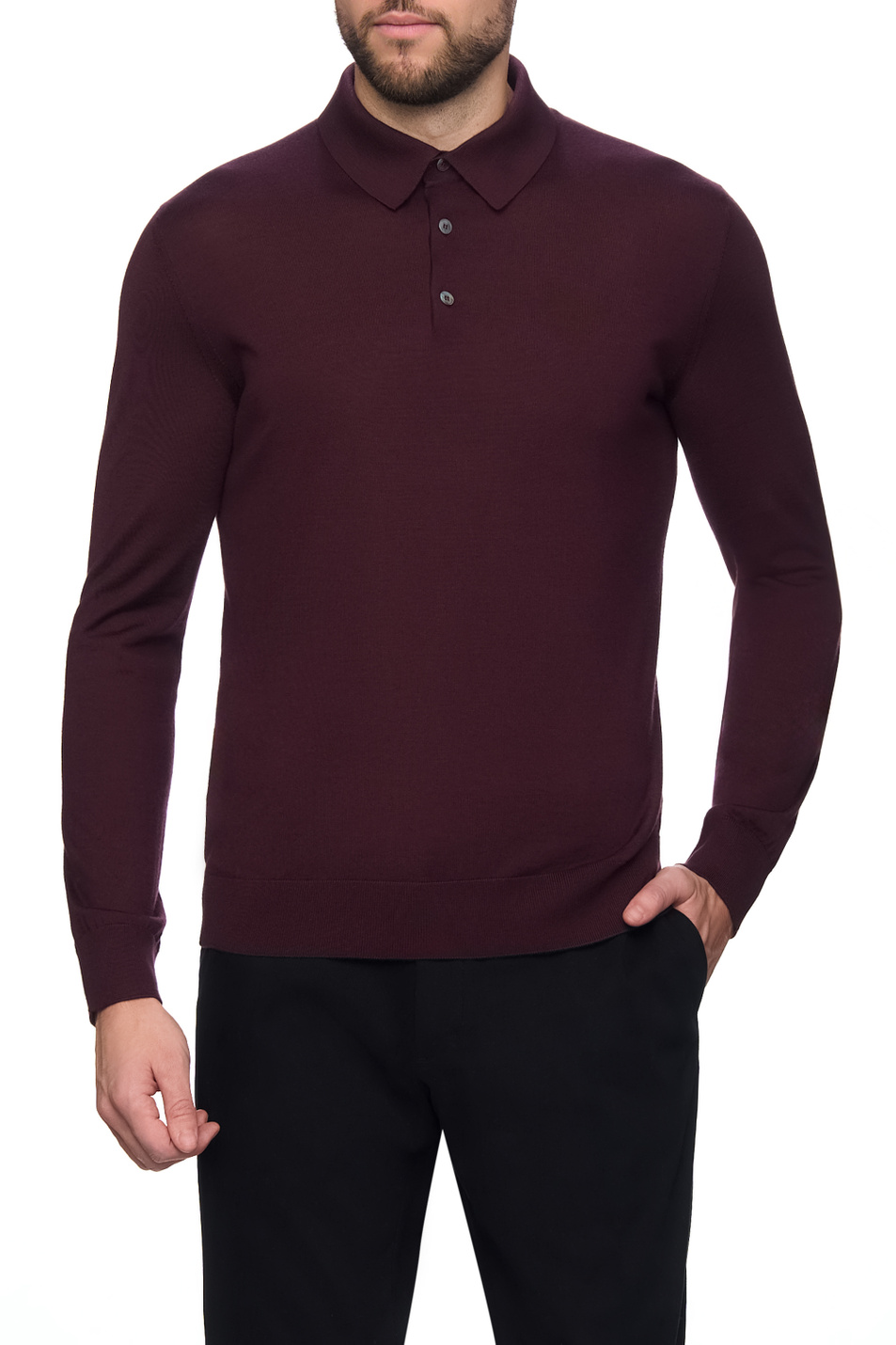 Мужской Zegna Джемпер поло из кашемира и шелка (цвет ), артикул UEJ00A8-132-P99 | Фото 4