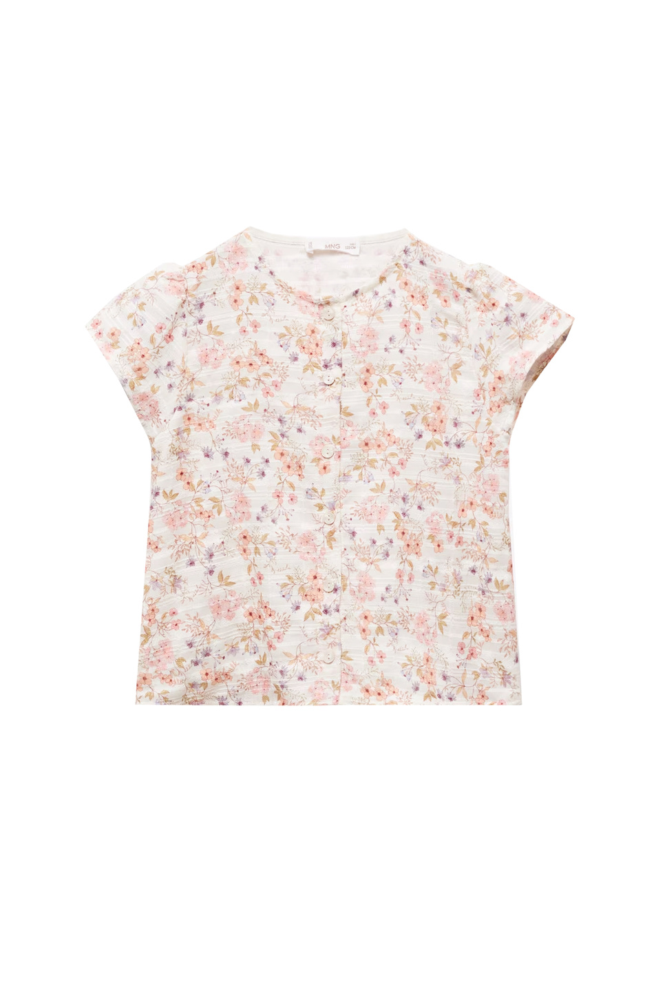 Девочкам Mango Kids Блузка ROSY с цветочным принтом (цвет ), артикул 67076051 | Фото 1