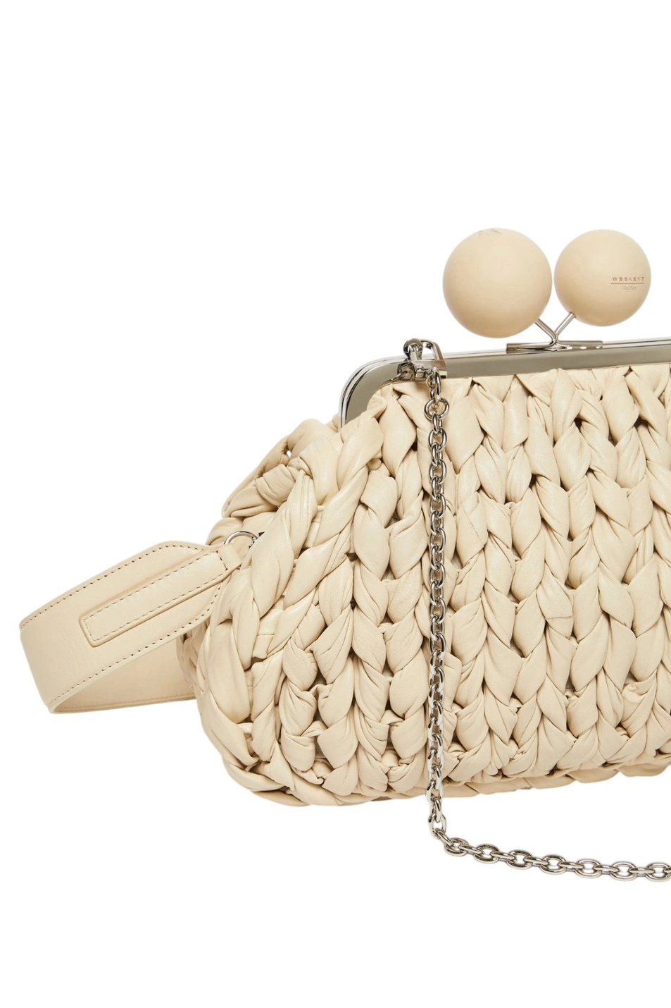 Сумка Pasticcino из натуральной кожи|Основной цвет:Кремовый Женский Weekend Max Mara Сумка Pasticcino из натуральной кожи (цвет ), артикул 2615511055 | Фото 4