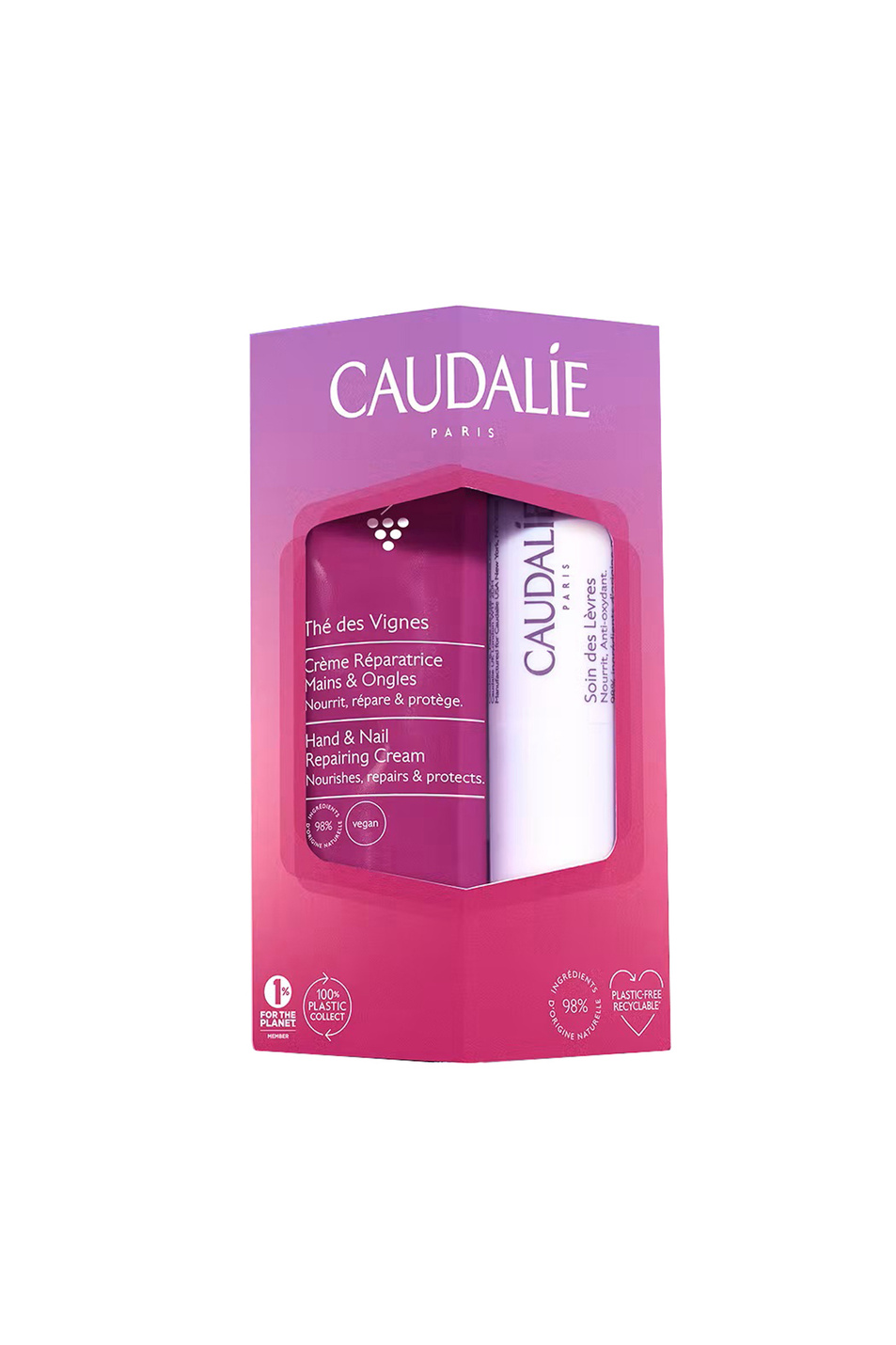 Не имеет пола Caudalie Косметический набор The Des Vignes Duo Liphand (крем для рук и ногтей + бальзам для губ) (цвет ), артикул 2736-1 | Фото 1