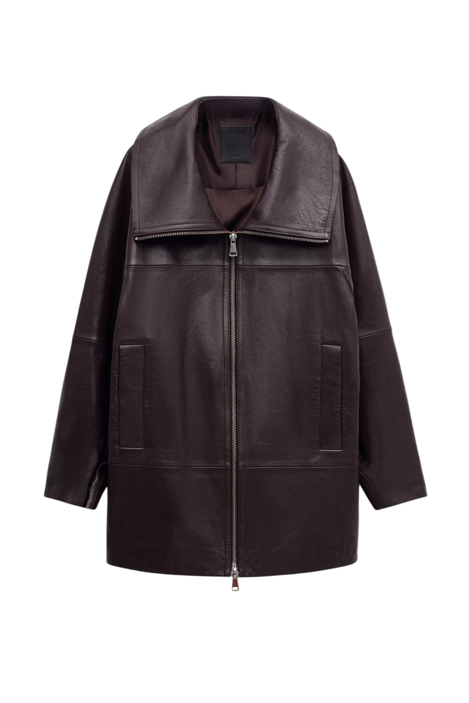 Женский Mango Куртка MERUGO из натуральной кожи (цвет ), артикул 27054442 | Фото 1