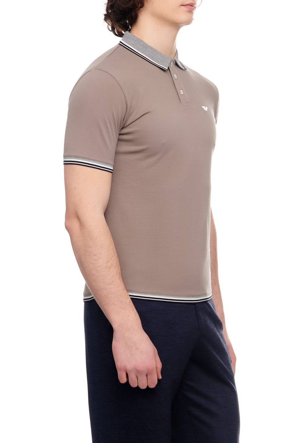 Мужской Emporio Armani Футболка поло из натурального хлопка (цвет ), артикул 3R1FC0-1JTKZ | Фото 3