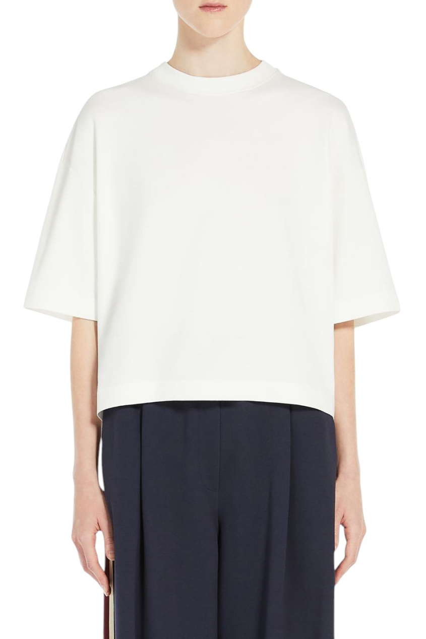 Женский Weekend Max Mara Футболка GEORGIA из хлопка и вискозы (цвет ), артикул 2515941021 | Фото 3