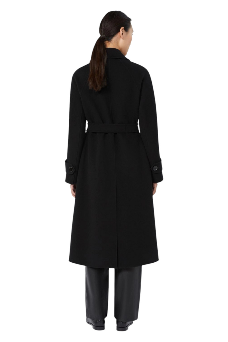 Пальто SAMANTA из шерсти|Основной цвет:Черный Женский Max Mara Пальто SAMANTA из шерсти (цвет ), артикул 2629016111 | Фото 4