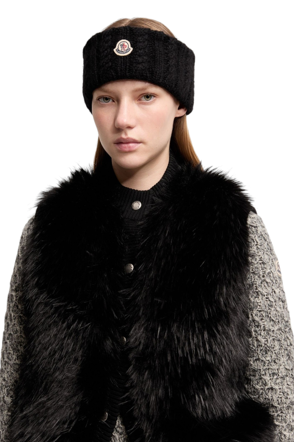 Женский Moncler Повязка на голову FASCIA с нашивкой (цвет ), артикул L20933B00017-N0403 | Фото 3