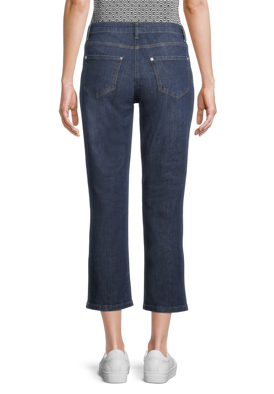Betty Barclay Укороченные джинсы из эластичного денима (цвет ), артикул 6382/1196 | Фото 5