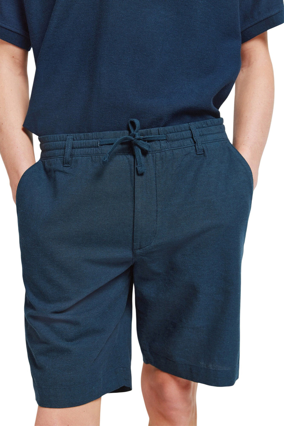 Мужской Springfield Шорты из хлопка и льна (цвет ), артикул 0433667 | Фото 4