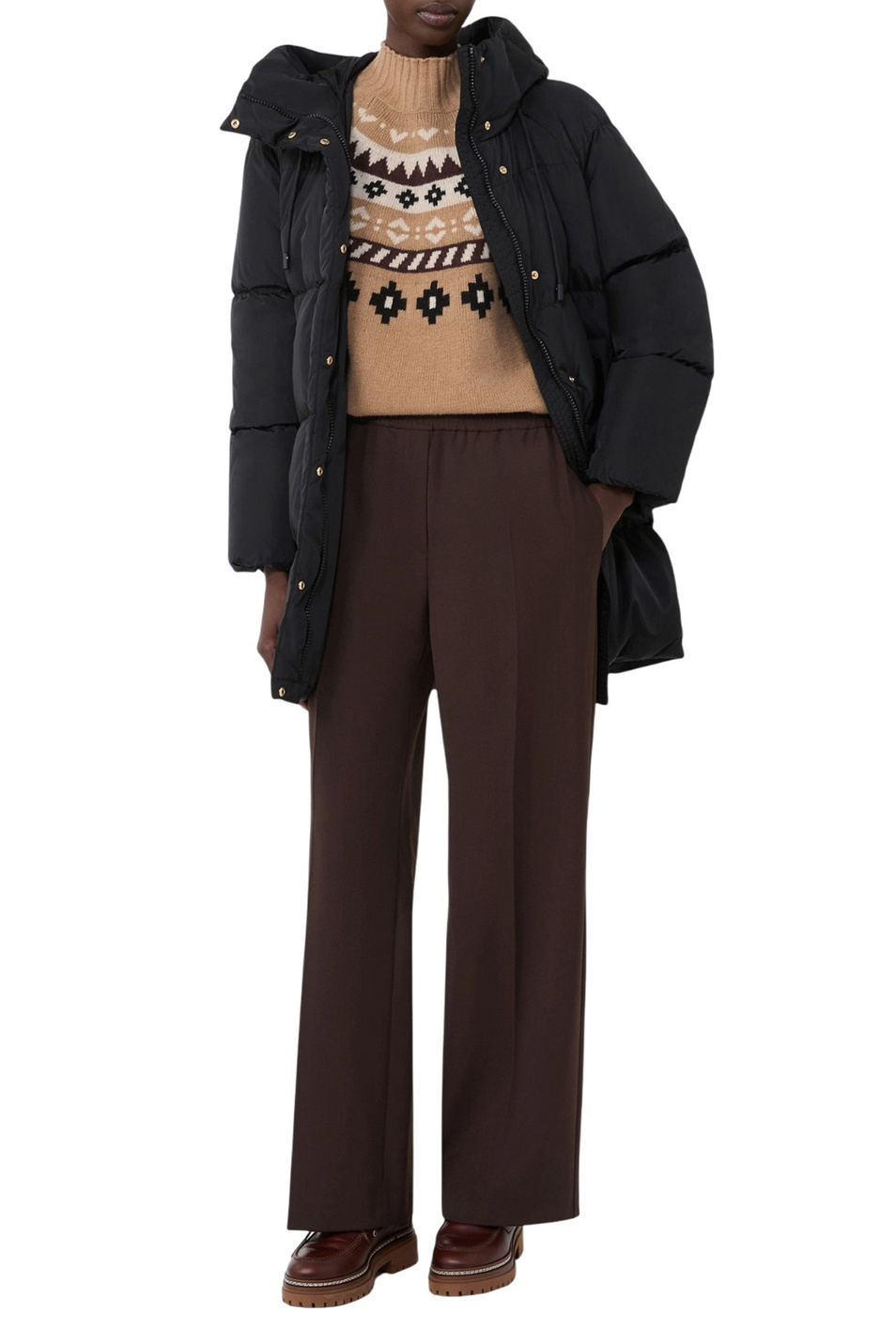 Женский Weekend Max Mara Брюки PETRA из смесовой шерсти (цвет ), артикул 2525136032 | Фото 2