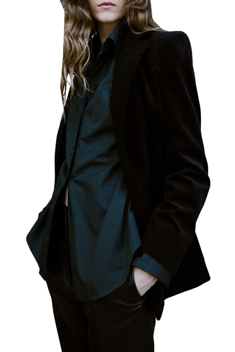 Женский Mango Рубашка KETA из хлопка (цвет ), артикул 17089212 | Фото 2