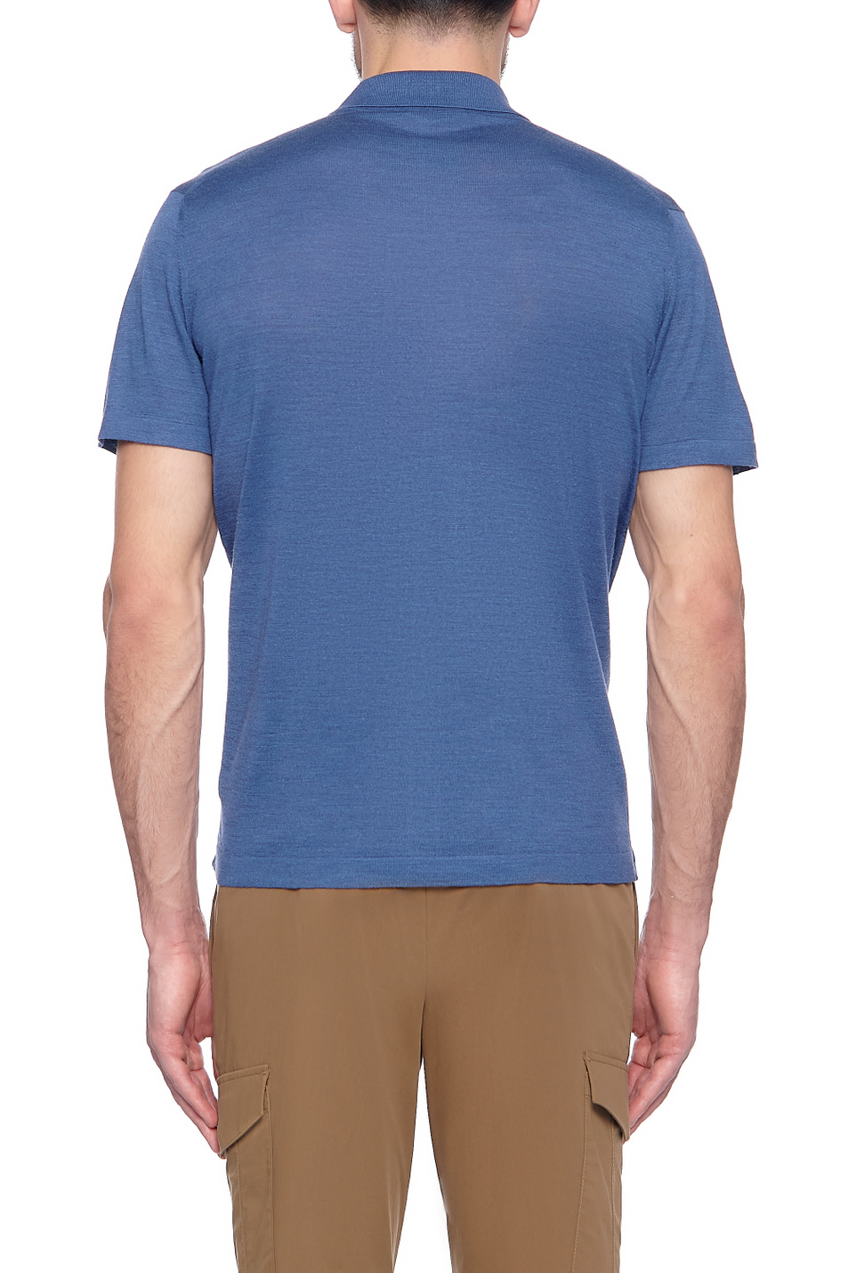 Мужской Cruciani Рубашка поло из натурального шелка с добавлением льна (цвет ), артикул CU25.306 | Фото 4
