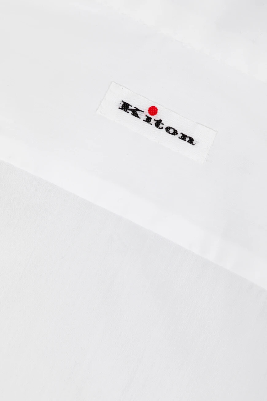 Мужской Kiton Рубашка из чистого хлопка (цвет ), артикул UCIH0929401002 | Фото 7