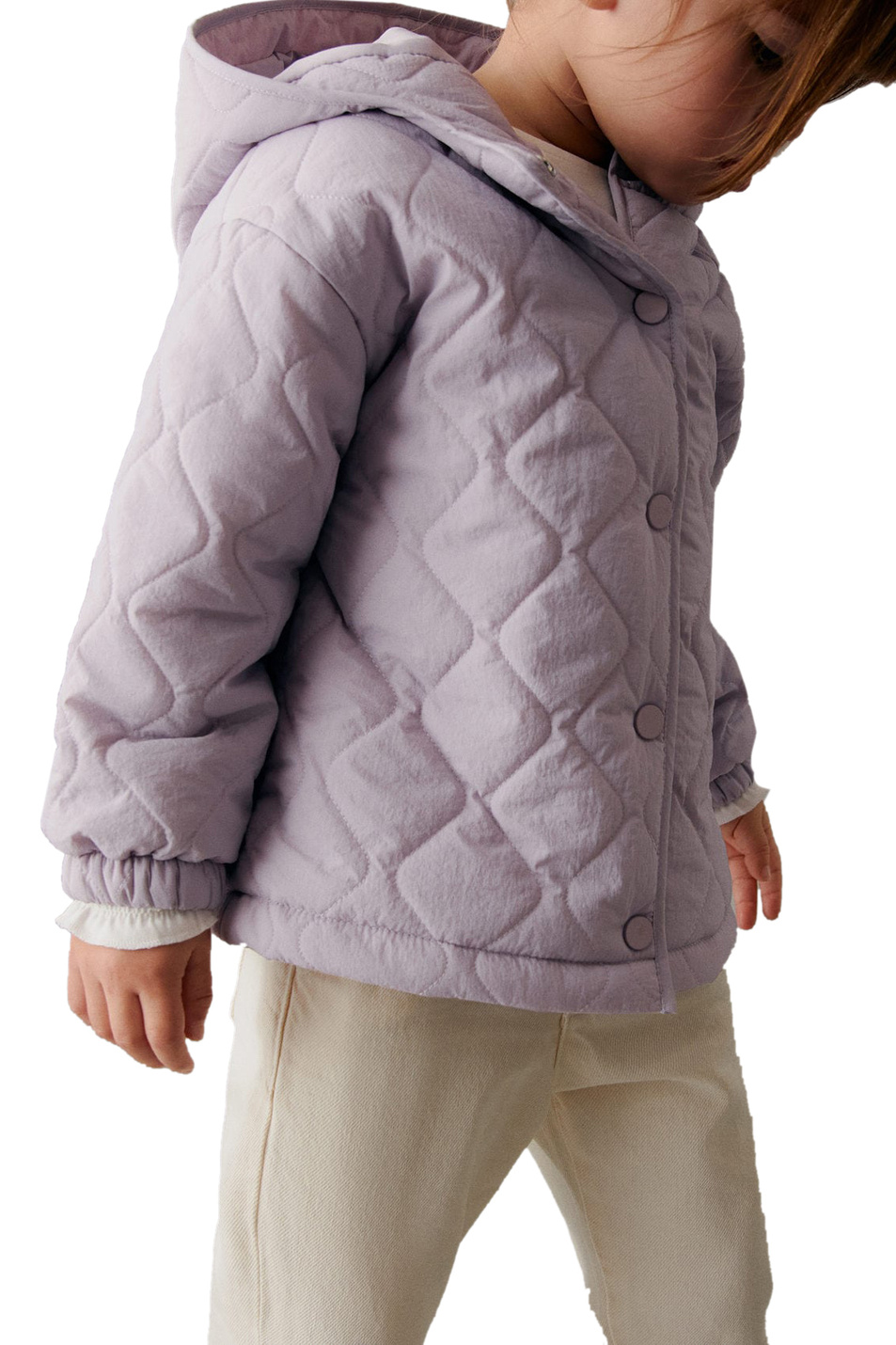 Девочкам Mango Kids Куртка стеганая SPRING4 с капюшоном (цвет ), артикул 47082879 | Фото 5