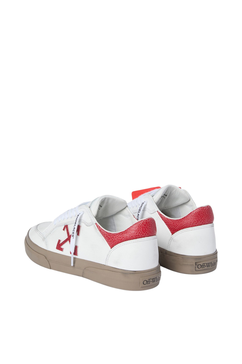 Женский Off-White Кеды Vulcanized из натуральной кожи (цвет ), артикул OWIA288S26LEA0021127 | Фото 3