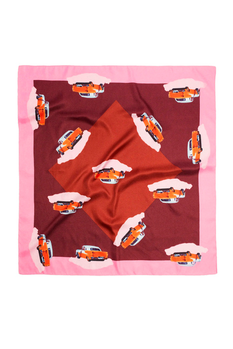 Parfois Квадратный шейный платок с принтом ( цвет), артикул 201356 | Фото 1