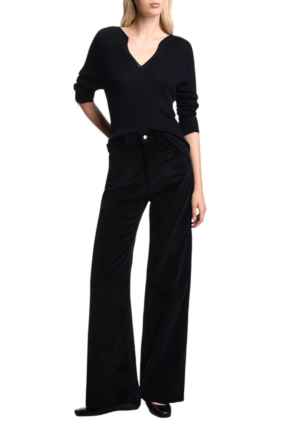 Женский Emporio Armani Брюки из вельвета (цвет ), артикул EW000749-AF17028 | Фото 2