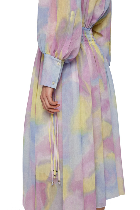 BOSS Платье-рубашка со сплошным акварельным принтом ( цвет), артикул 50473243 | Фото 4