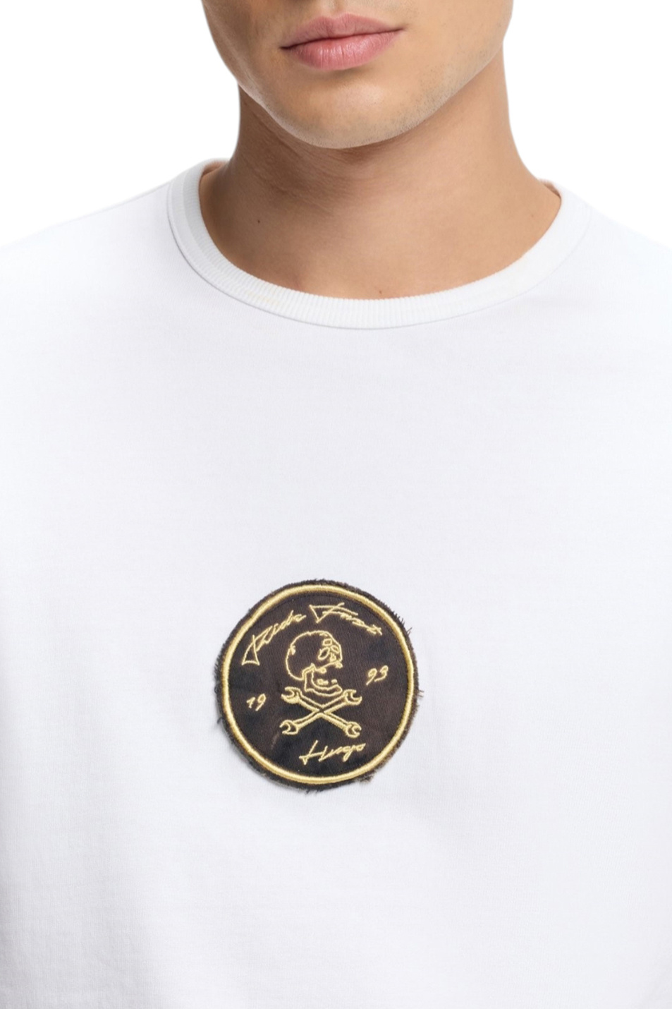 Мужской HUGO Футболка Dobul из хлопка (цвет ), артикул 50558407 | Фото 5