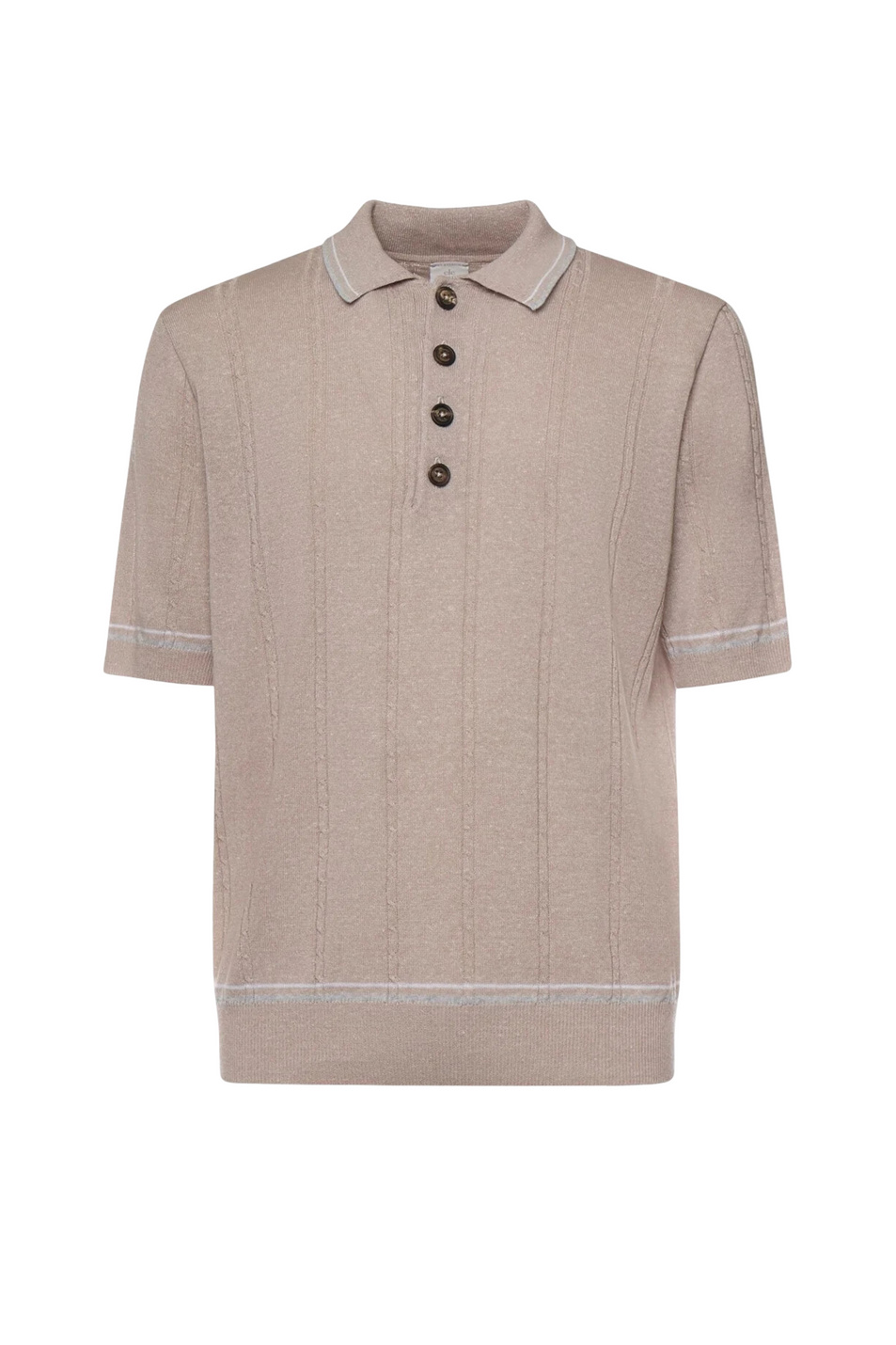 Мужской Eleventy Поло из хлопка и льна (цвет ), артикул M76MAGM42-MAG0M018 | Фото 1