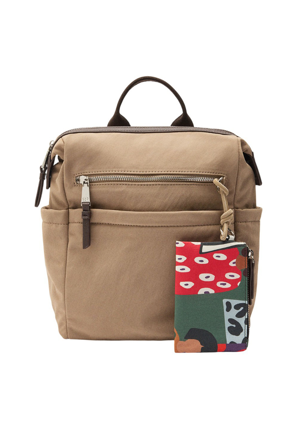 Рюкзак нейлоновый для ноутбука|Основной цвет:Бежевый Женский Parfois Рюкзак нейлоновый для ноутбука (цвет ), артикул 241473 | Фото 1