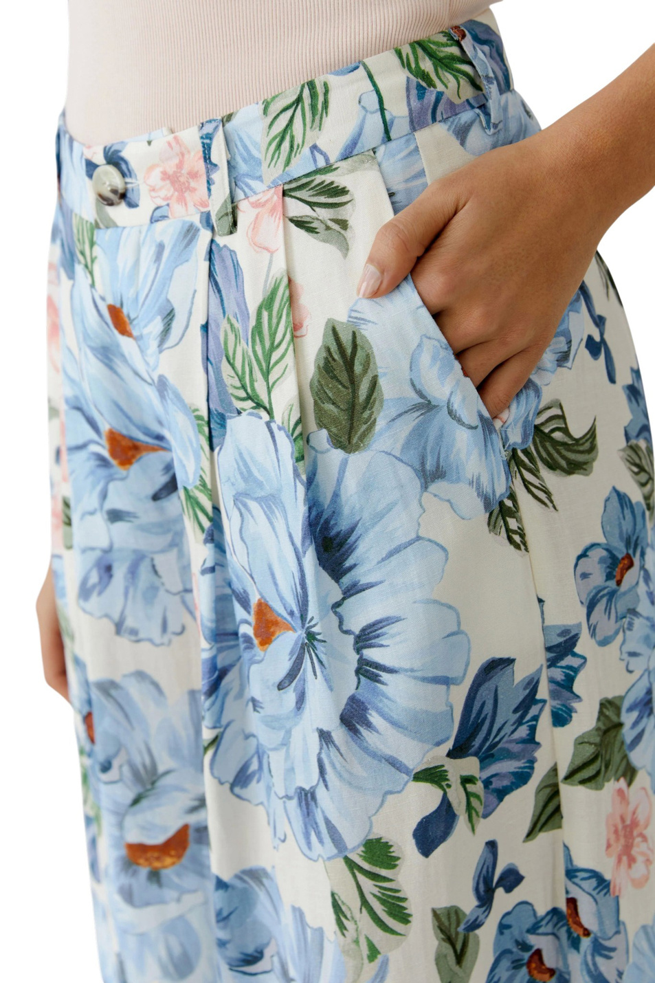 Женский OUI Брюки с цветочным принтом (цвет ), артикул 97148 | Фото 5