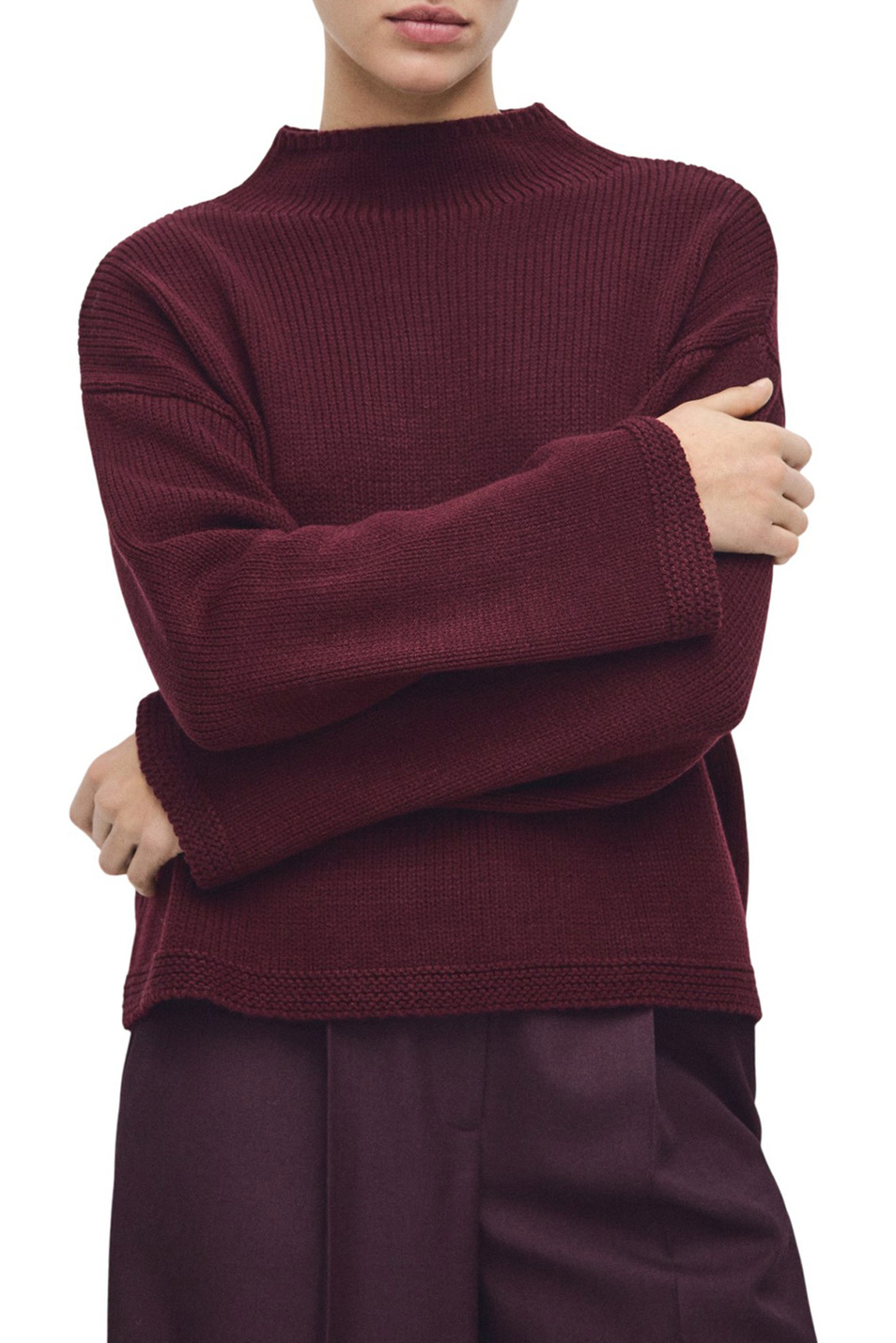 Женский Mango Свитер SLICE однотонный (цвет ), артикул 27011316 | Фото 3