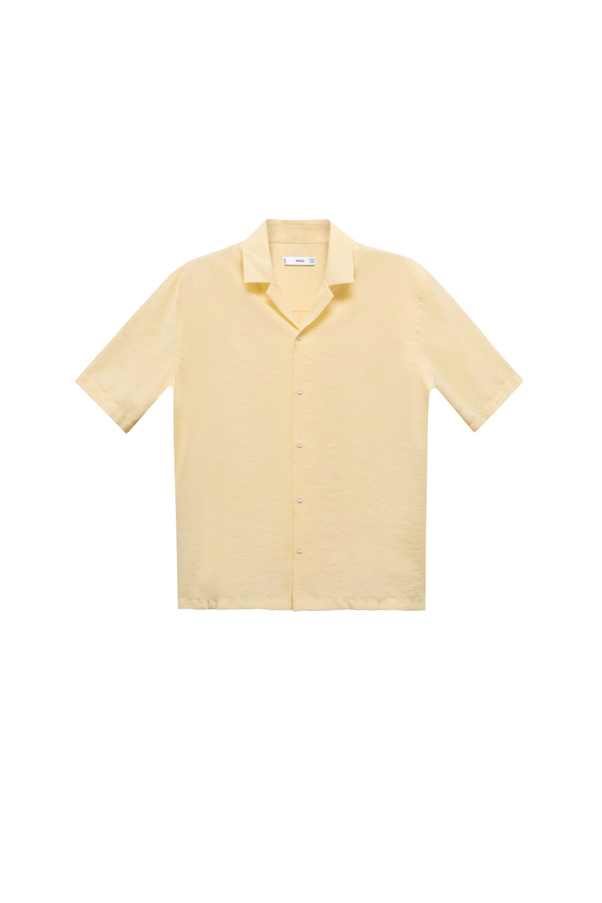 Рубашка PISCINA с коротким рукавом|Основной цвет:Желтый|Артикул:67097709 | Фото 1