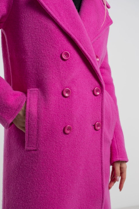 Emporio Armani Двубортное пальто из смесовой шерсти ( цвет), артикул 6H2LT2-2M07Z | Фото 11