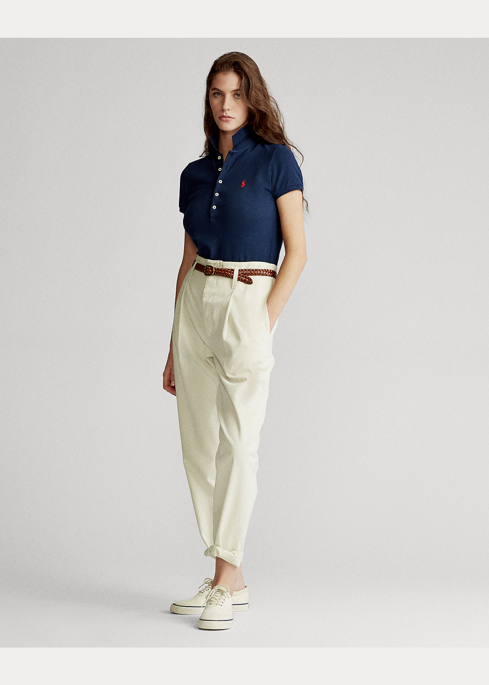 Женский Polo Ralph Lauren Футболка поло из эластичного хлопка (цвет ), артикул 211505654111 | Фото 2