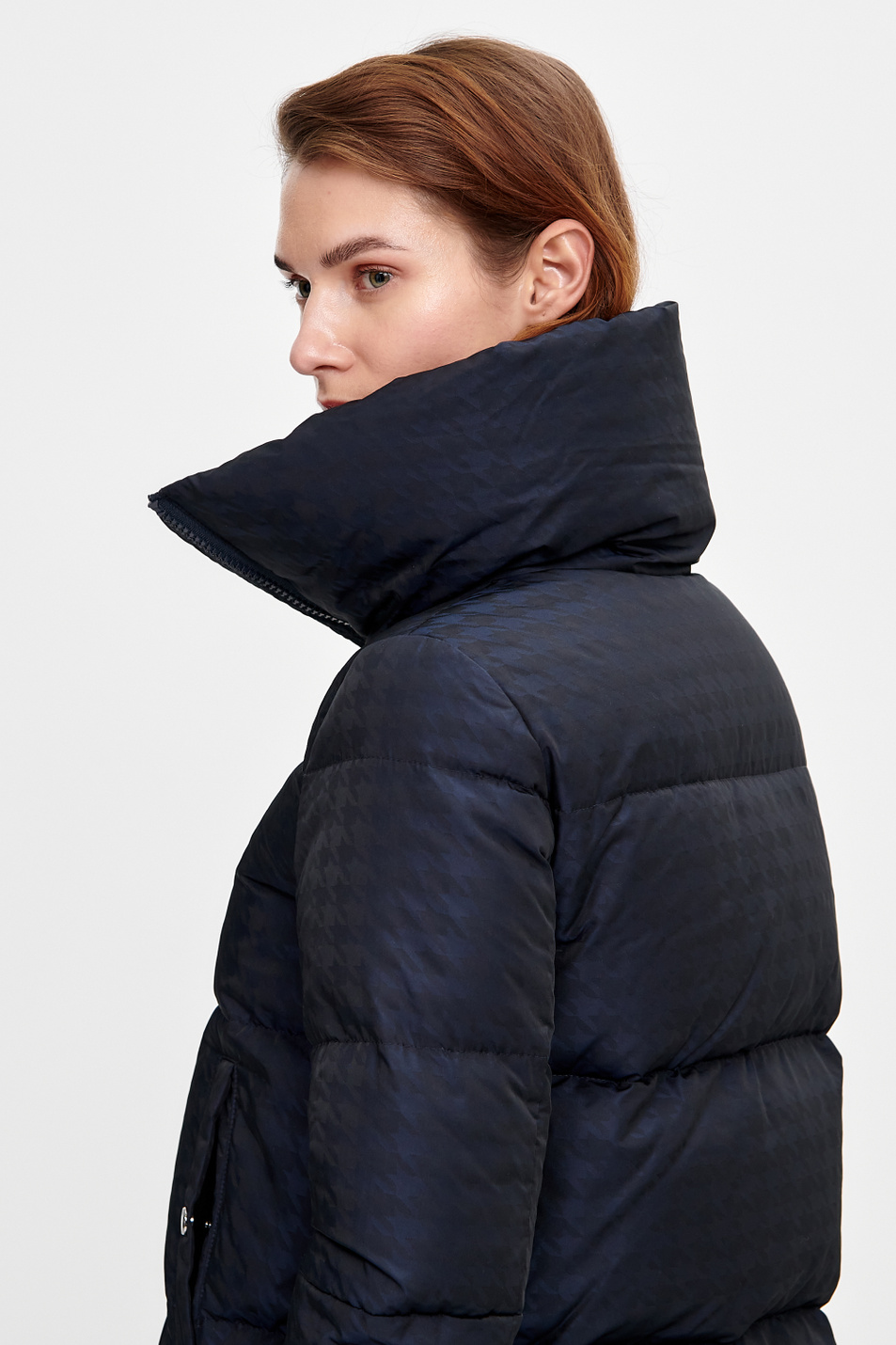 Стеганая куртка Paresta с узором «гусиная лапка» из водоотталкивающего материала|Основной цвет:Синий Женский BOSS Стеганая куртка Paresta с узором «гусиная лапка» из водоотталкивающего материала (цвет ), артикул 50436343 | Фото 5