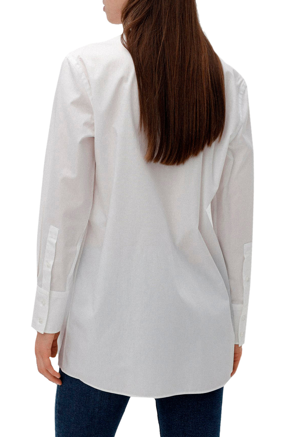 Женский HUGO Рубашка из натурального хлопка с вышивкой бродери англез (цвет ), артикул 50468493 | Фото 4