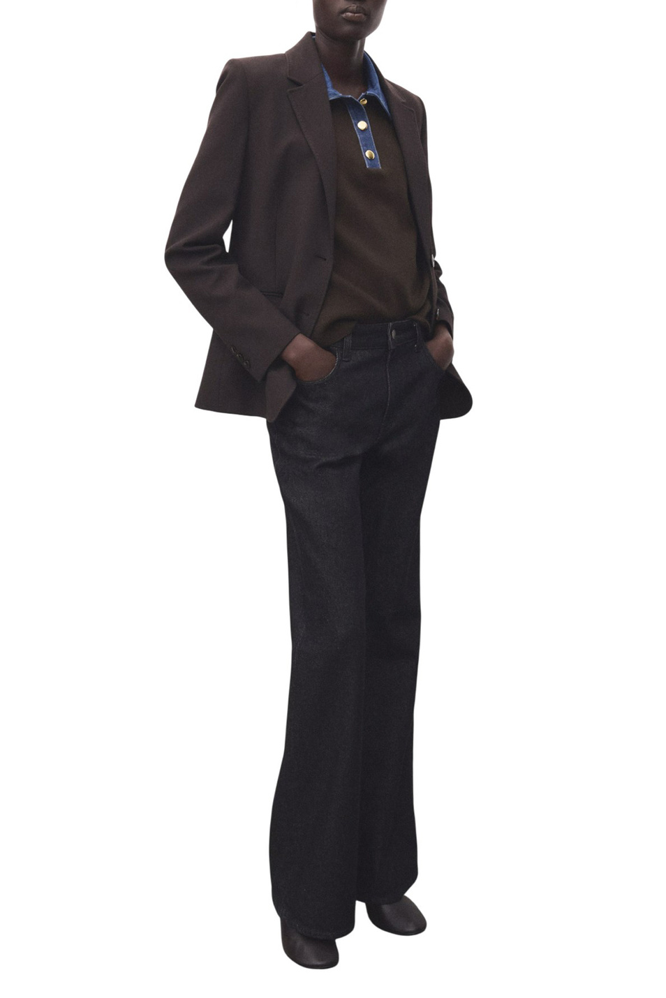 Женский Mango Джемпер-поло ABRIL из смесовой вискозы (цвет ), артикул 27051264 | Фото 2