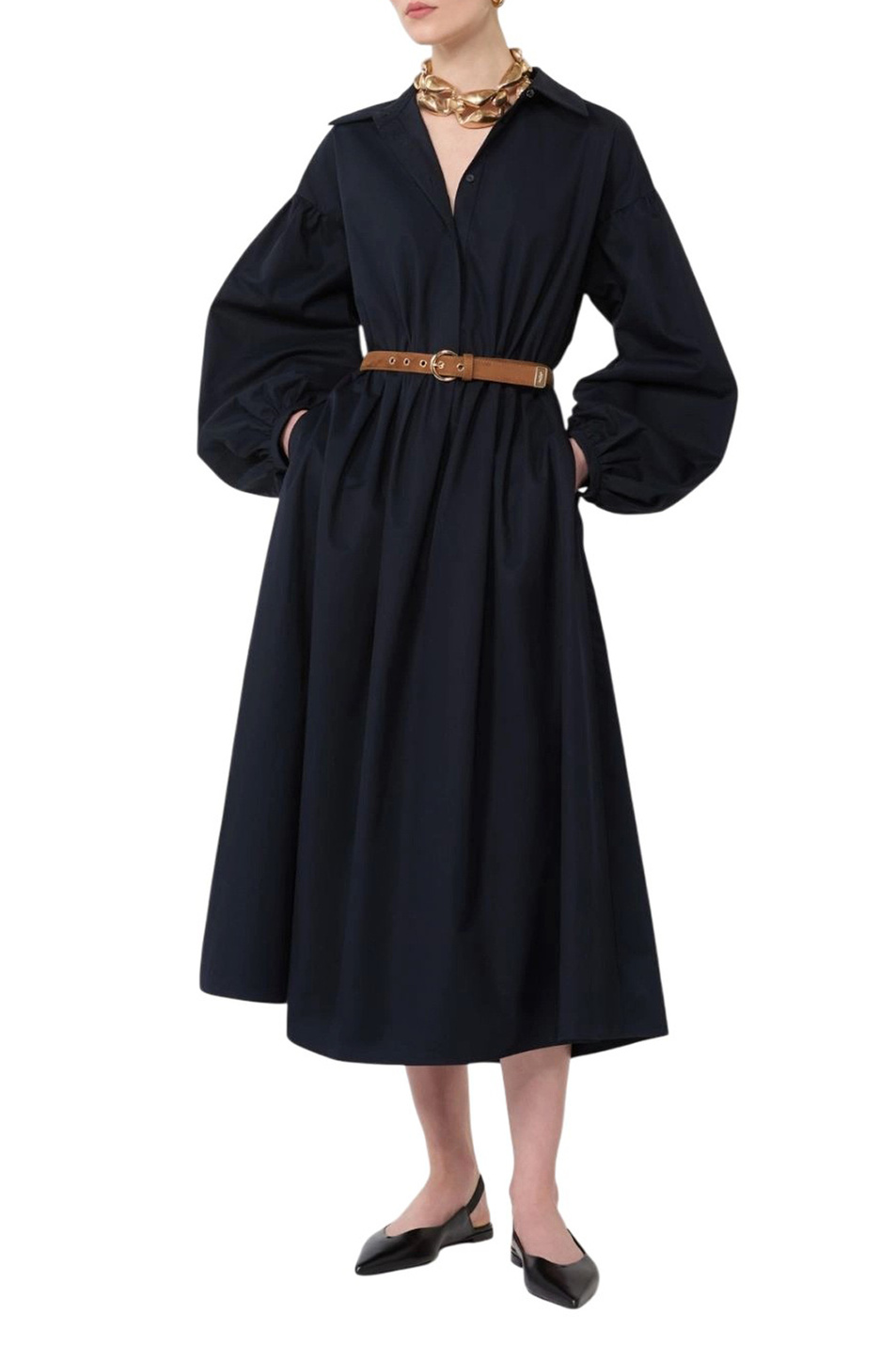 Женский Max Mara Платье MARMO с ремнем (цвет ), артикул 2616221021 | Фото 2