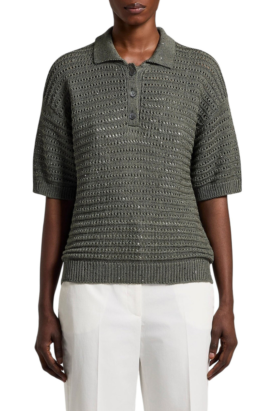 Женский Peserico Поло вязаное (цвет ), артикул S99120F05-09110 | Фото 4