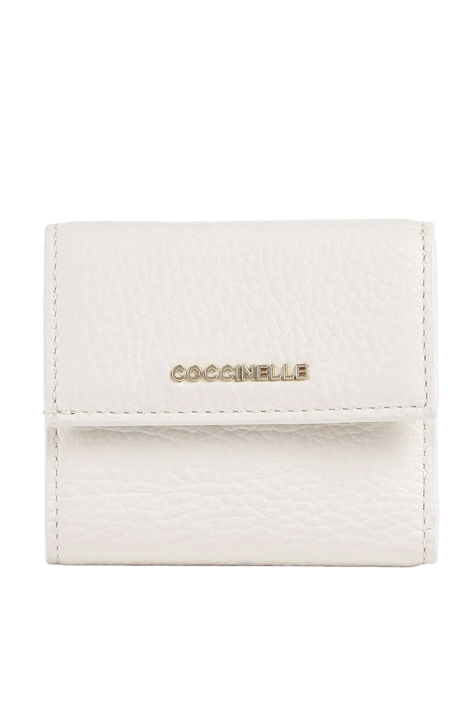 Кошелек METALLIC из натуральной кожи|Основной цвет:Кремовый Женский Coccinelle Кошелек METALLIC из натуральной кожи (цвет ), артикул E2MW511B801 | Фото 1