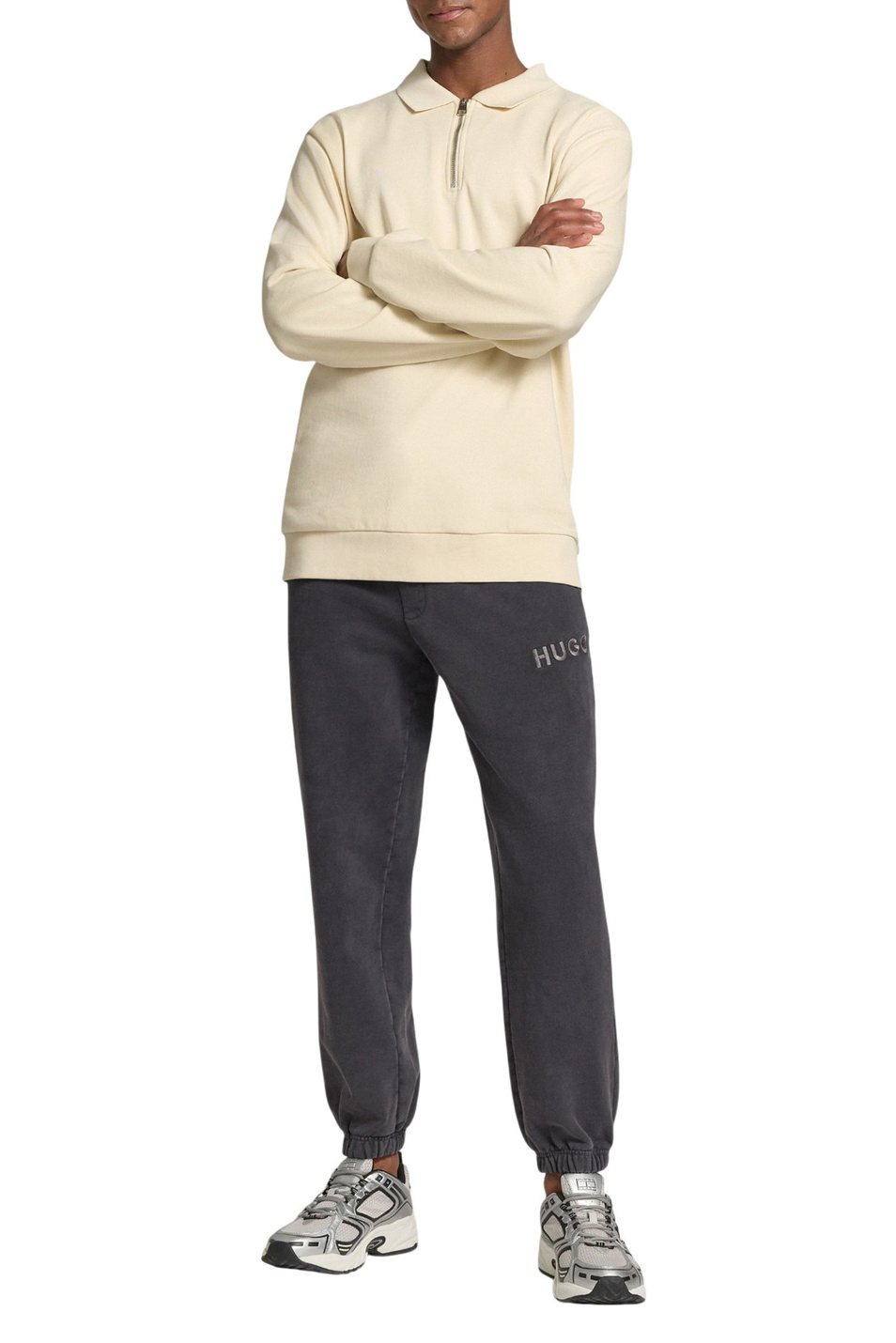 Брюки Delwony с логотипом|Основной цвет:Серый Мужской HUGO Брюки Delwony с логотипом (цвет ), артикул 50546385 | Фото 2