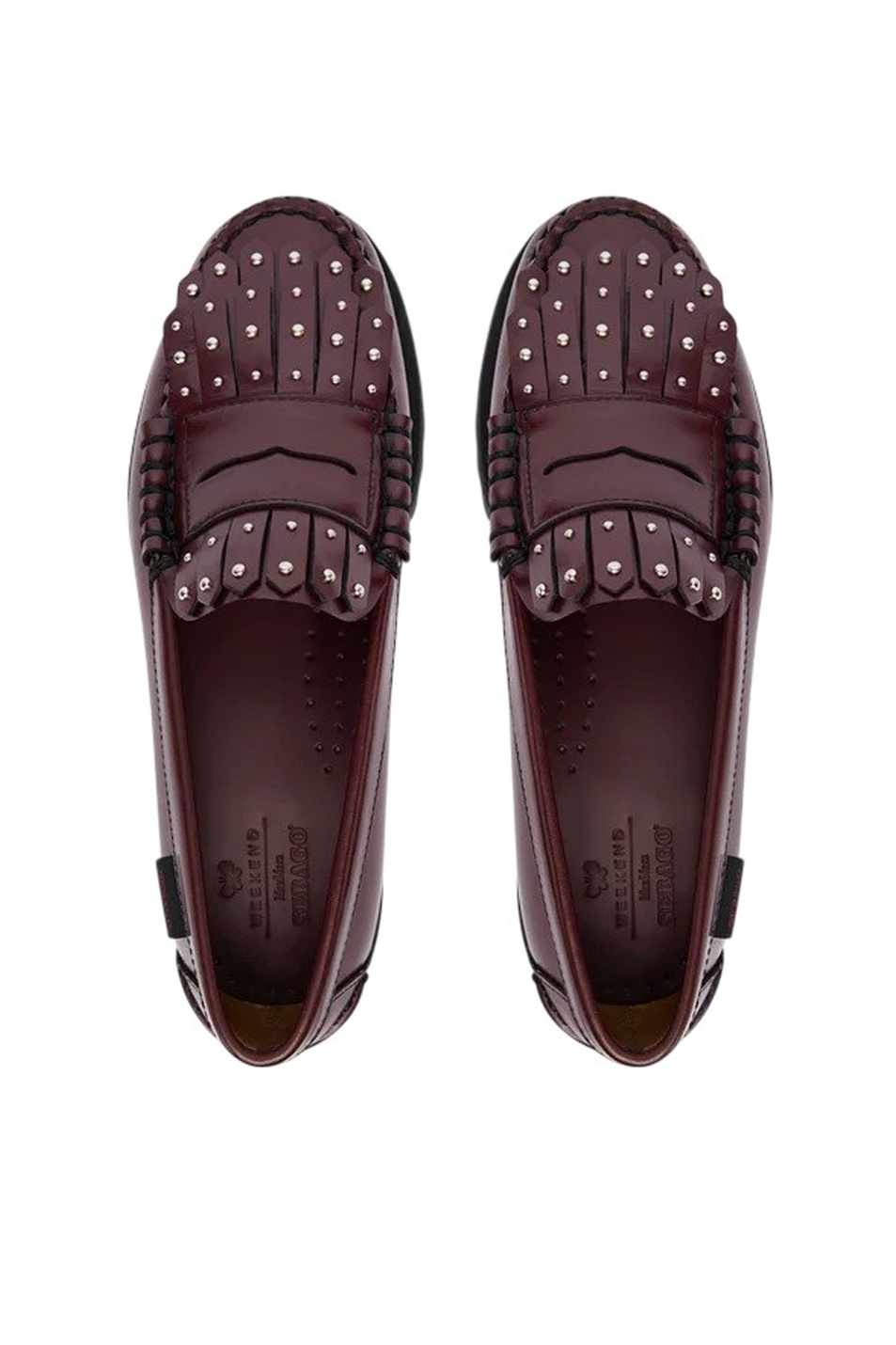 Женский Weekend Max Mara Лоферы WEEKENDANLUG из натуральной кожи (цвет ), артикул 2525526015 | Фото 4