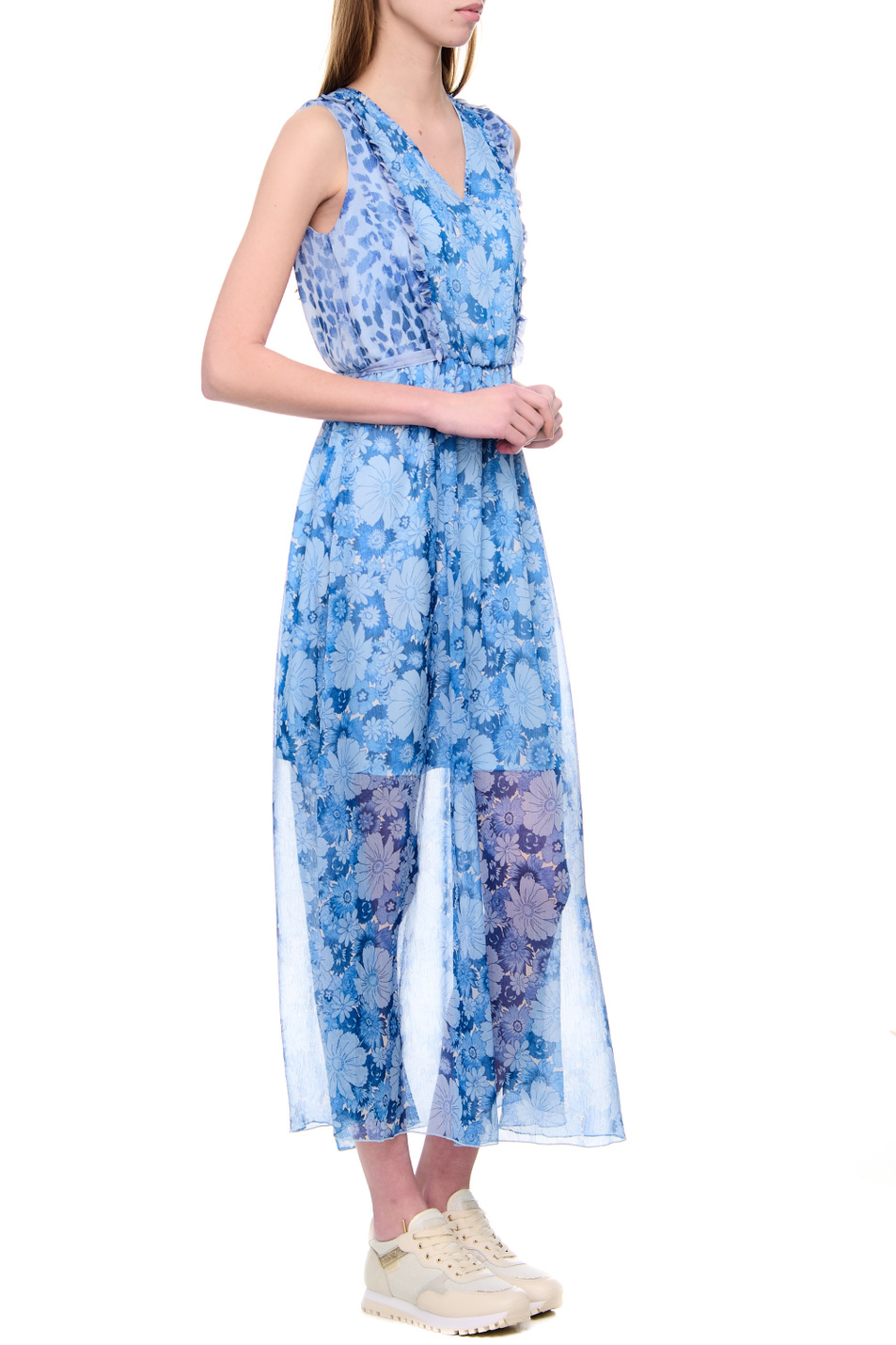 Женский Liu Jo Платье многослойное с цветочным принтом (цвет ), артикул WA3091T3337 | Фото 4