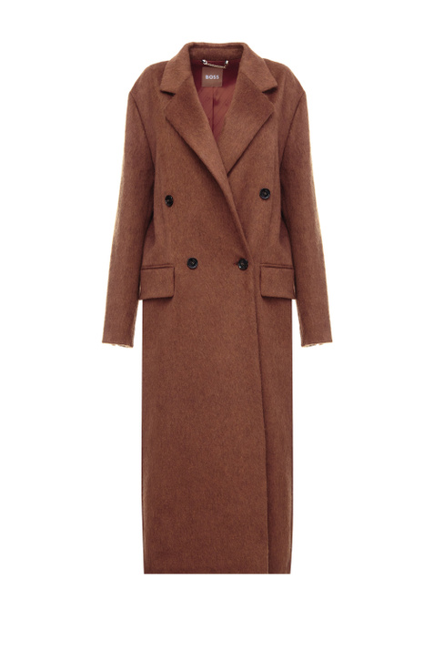BOSS Двубортное пальто из смесовой шерсти ( цвет), артикул 50476834 | Фото 1