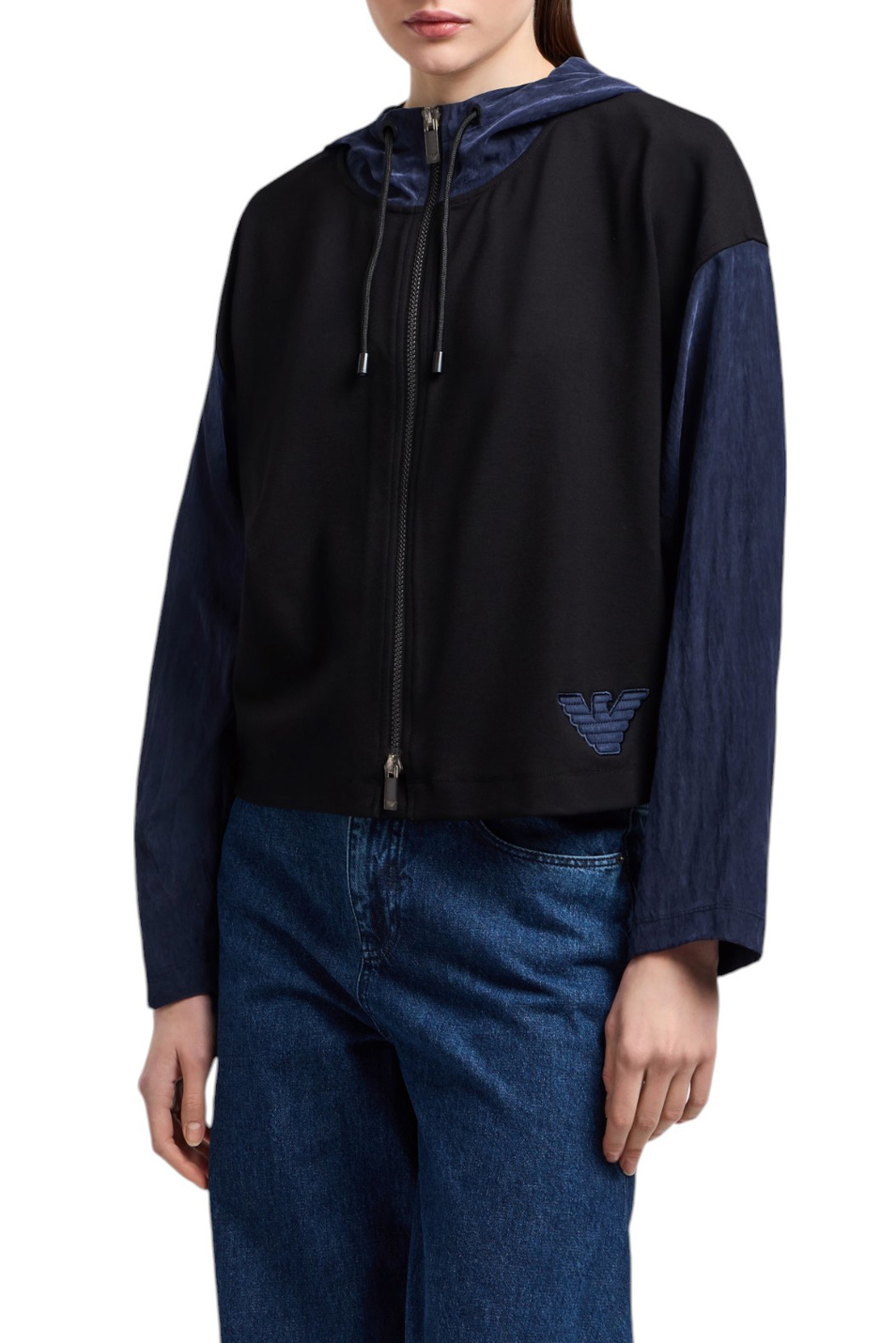 Женский Emporio Armani Толстовка с логотипом (цвет ), артикул EW001032-AF12911 | Фото 3