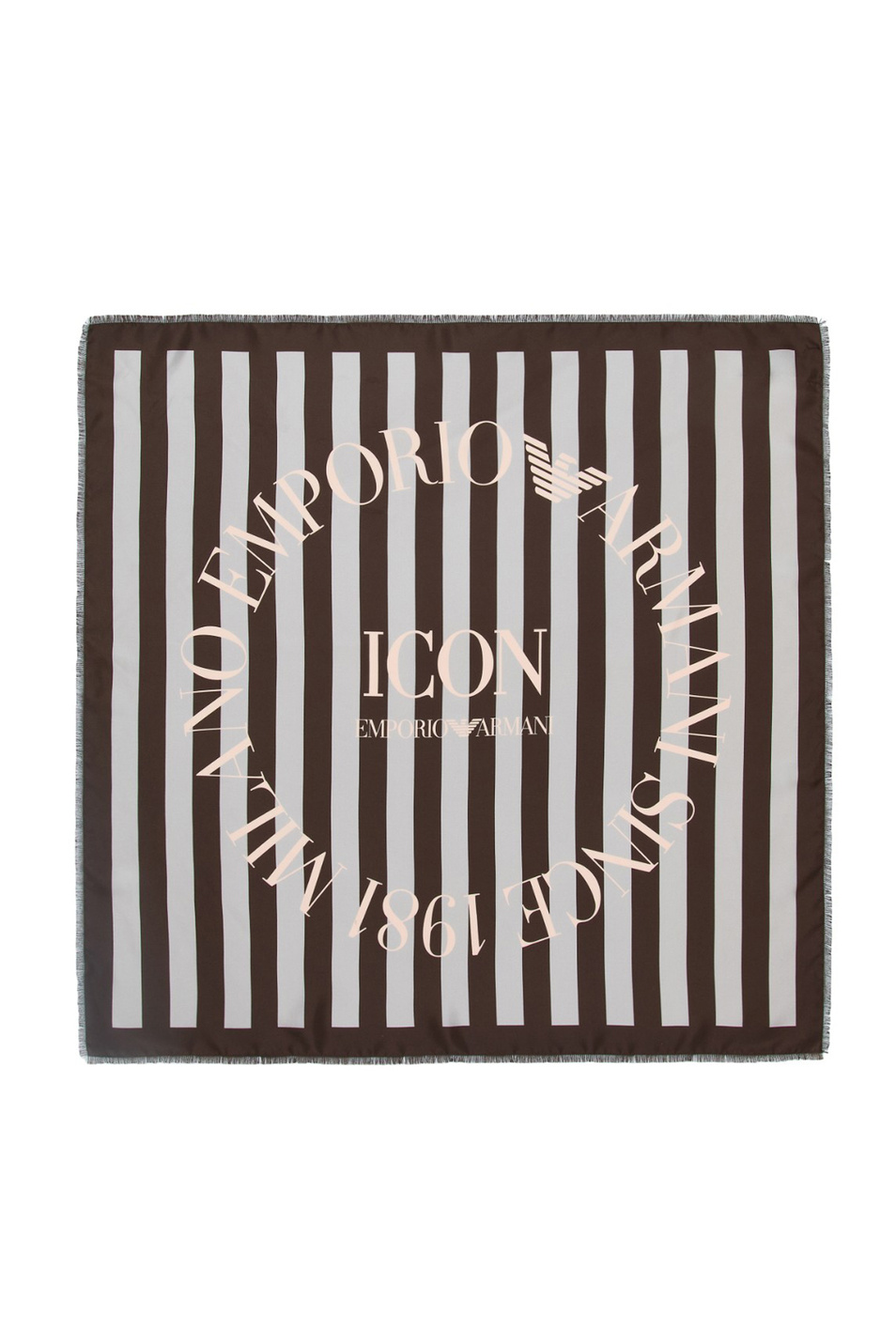 Платок из шелка|Основной цвет:Коричневый Женский Emporio Armani Платок из шелка (цвет ), артикул EW004043-AF23574 | Фото 1