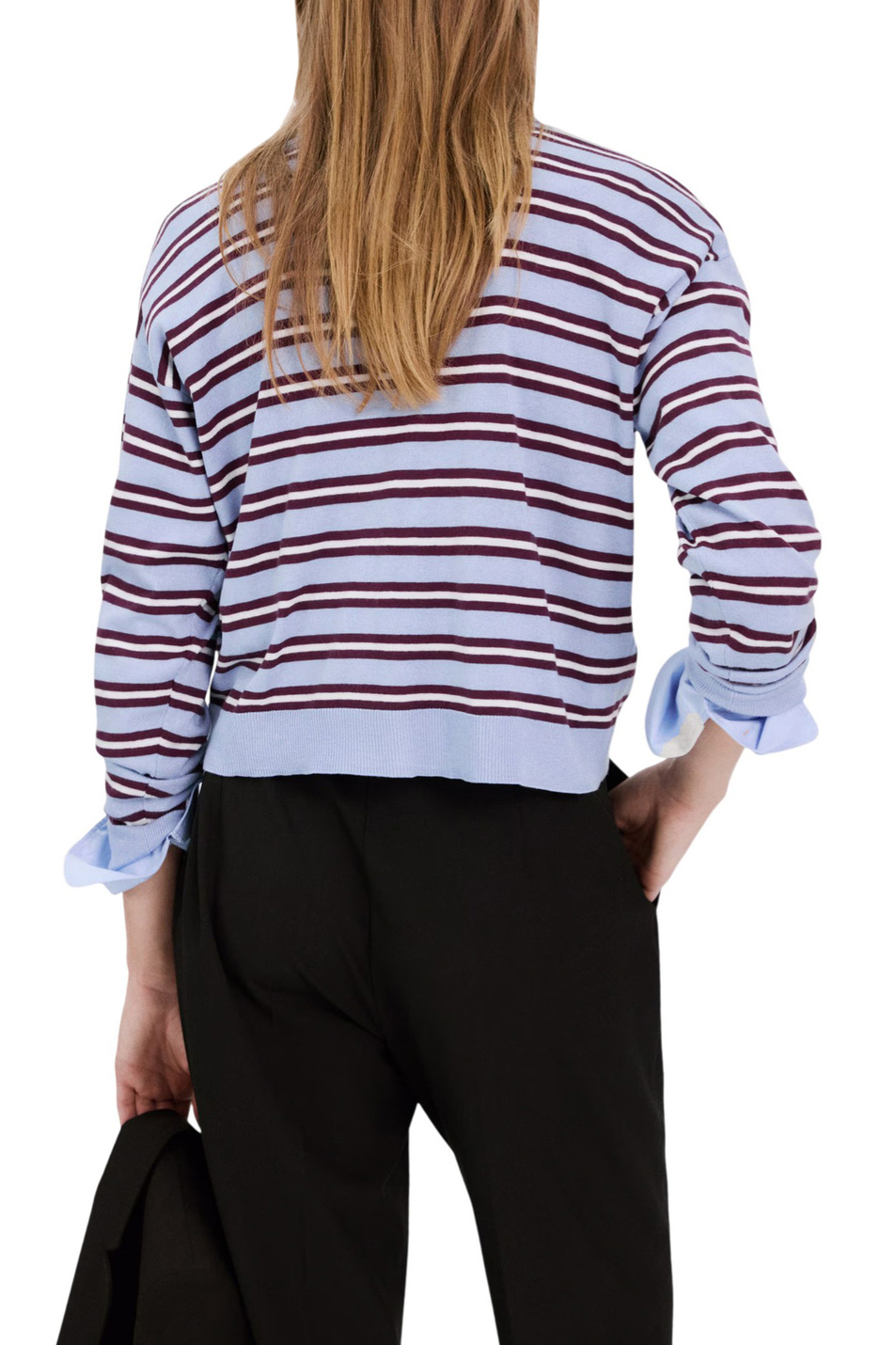 Женский Mango Джемпер-поло LUCCAPR в полоску (цвет ), артикул 27004779 | Фото 4