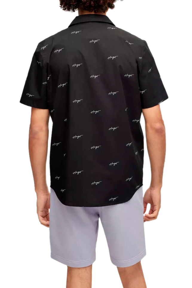 Мужской HUGO Рубашка с логотипированным принтом (цвет ), артикул 50490668 | Фото 4