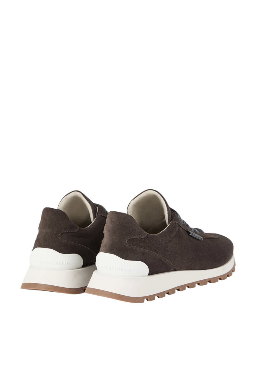 Женский Brunello Cucinelli Кроссовки из натуральной замши (цвет ), артикул MZSFG2110 | Фото 3