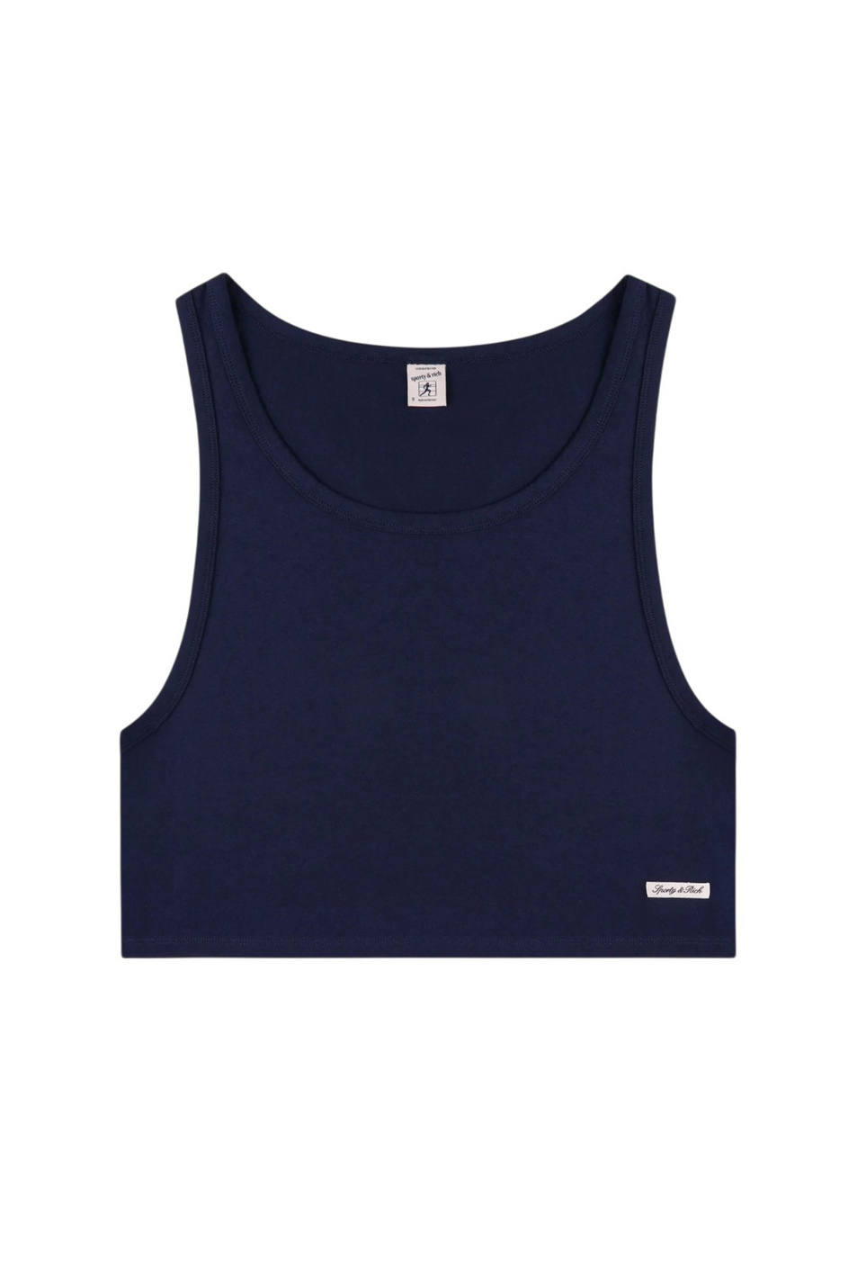 Женский Sporty & Rich Топ Signature из хлопка (цвет ), артикул TO12176326BL106 | Фото 1