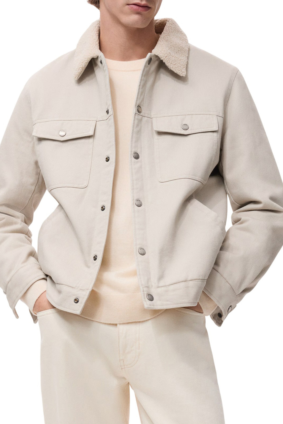 Мужской Mango Man Куртка джинсовая WASP (цвет ), артикул 27061189 | Фото 3