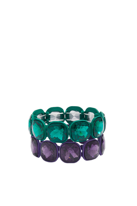 Parfois Набор эластичных браслетов с кристаллами ( цвет), артикул 205259 | Фото 1